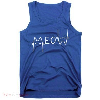Meow Cat Meow Kitty Funny Cats Mom And Cat Dad Gift Tank Top