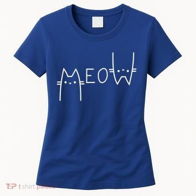 Meow Cat Meow Kitty Funny Cats Mom And Cat Dad Gift Women's T-Shirt