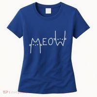 Meow Cat Meow Kitty Funny Cats Mom And Cat Dad Gift Women's T-Shirt thumb 0