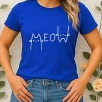 Meow Cat Meow Kitty Funny Cats Mom And Cat Dad Gift Women's T-Shirt thumb 2