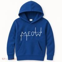 Meow Cat Meow Kitty Funny Cats Mom And Cat Dad Gift Kids Hoodie thumb 0