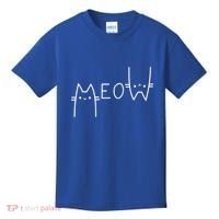 Meow Cat Meow Kitty Funny Cats Mom And Cat Dad Gift Kids T-Shirt thumb 0