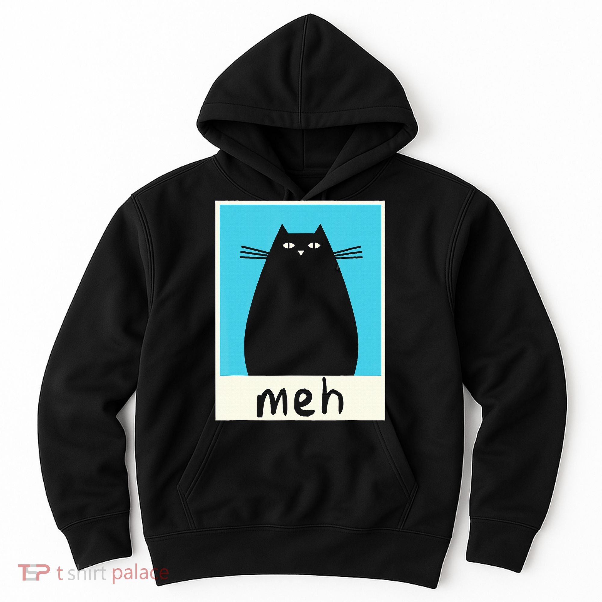 Meh Cat Meow Kitty Cat Lover Japanese Cat Kawaii Anime Hoodie