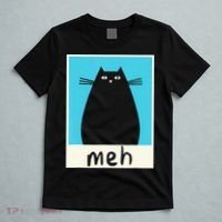 Meh Cat Meow Kitty Cat Lover Japanese Cat Kawaii Anime T-Shirt thumb 5