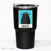 Meh Cat Meow Kitty Cat Lover Japanese Cat Kawaii Anime Tumbler thumb 0