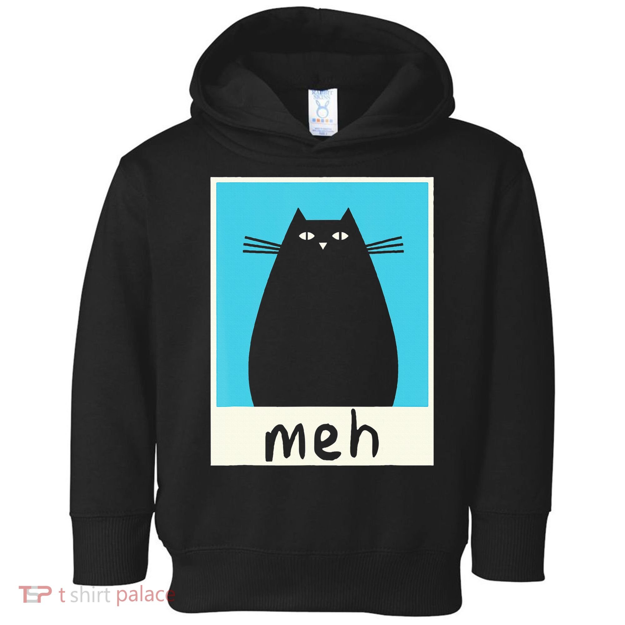 Meh Cat Meow Kitty Cat Lover Japanese Cat Kawaii Anime Toddler Hoodie