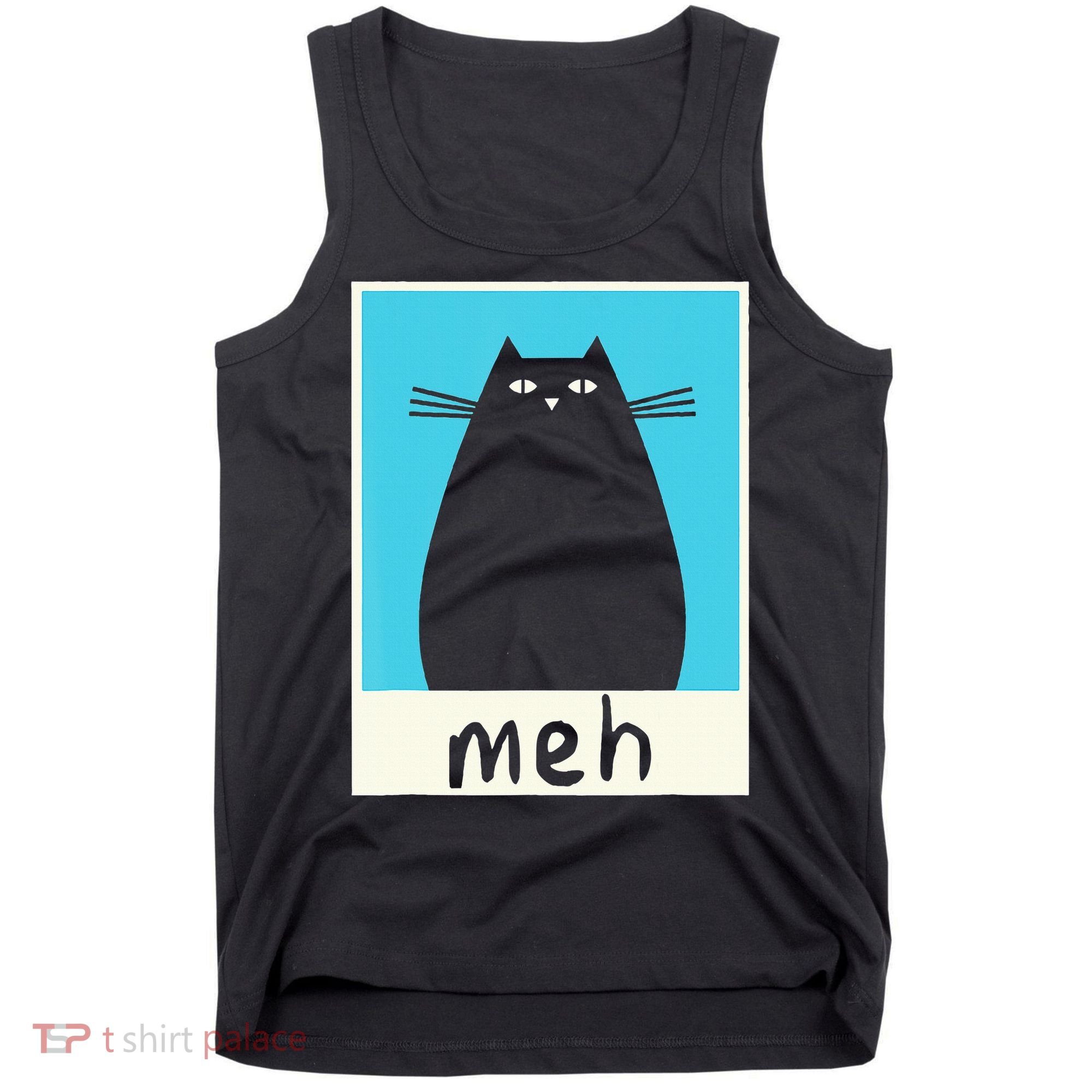 Meh Cat Meow Kitty Cat Lover Japanese Cat Kawaii Anime Tank Top