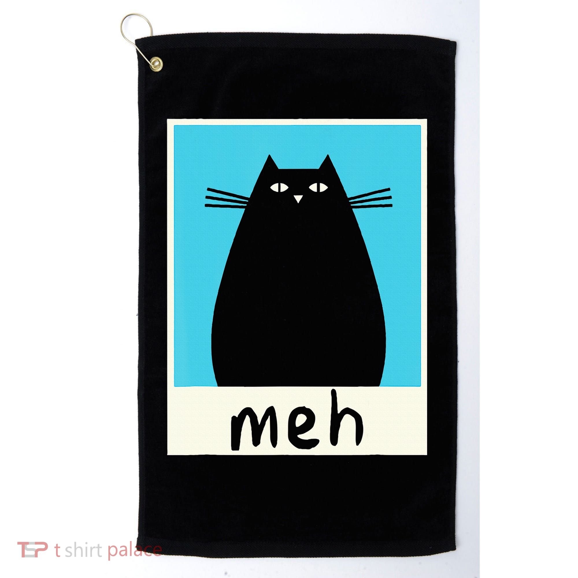 Meh Cat Meow Kitty Cat Lover Japanese Cat Kawaii Anime Golf Towel