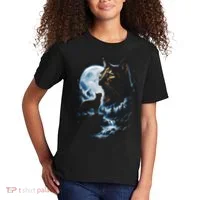 Mythical Cat Moonlight Adventure Night Sky Kids T-Shirt thumb 2