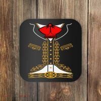 Mariachi Charro Mexican Costume For Cinco De Mayo Halloween Coaster thumb 0