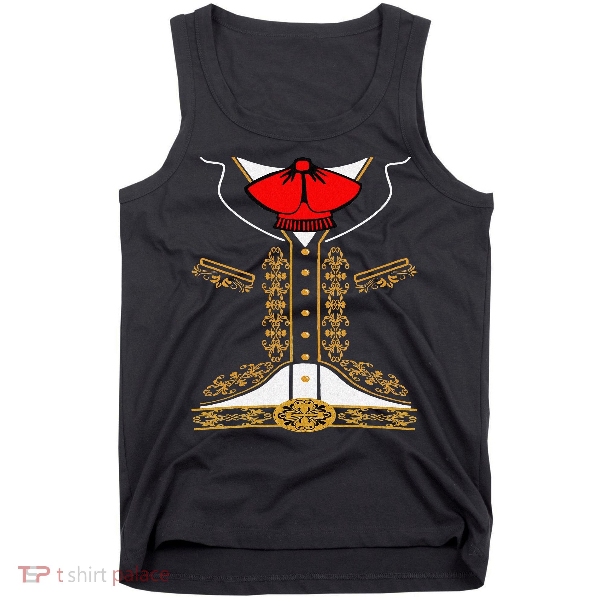 Mariachi Charro Mexican Costume For Cinco De Mayo Halloween Tank Top