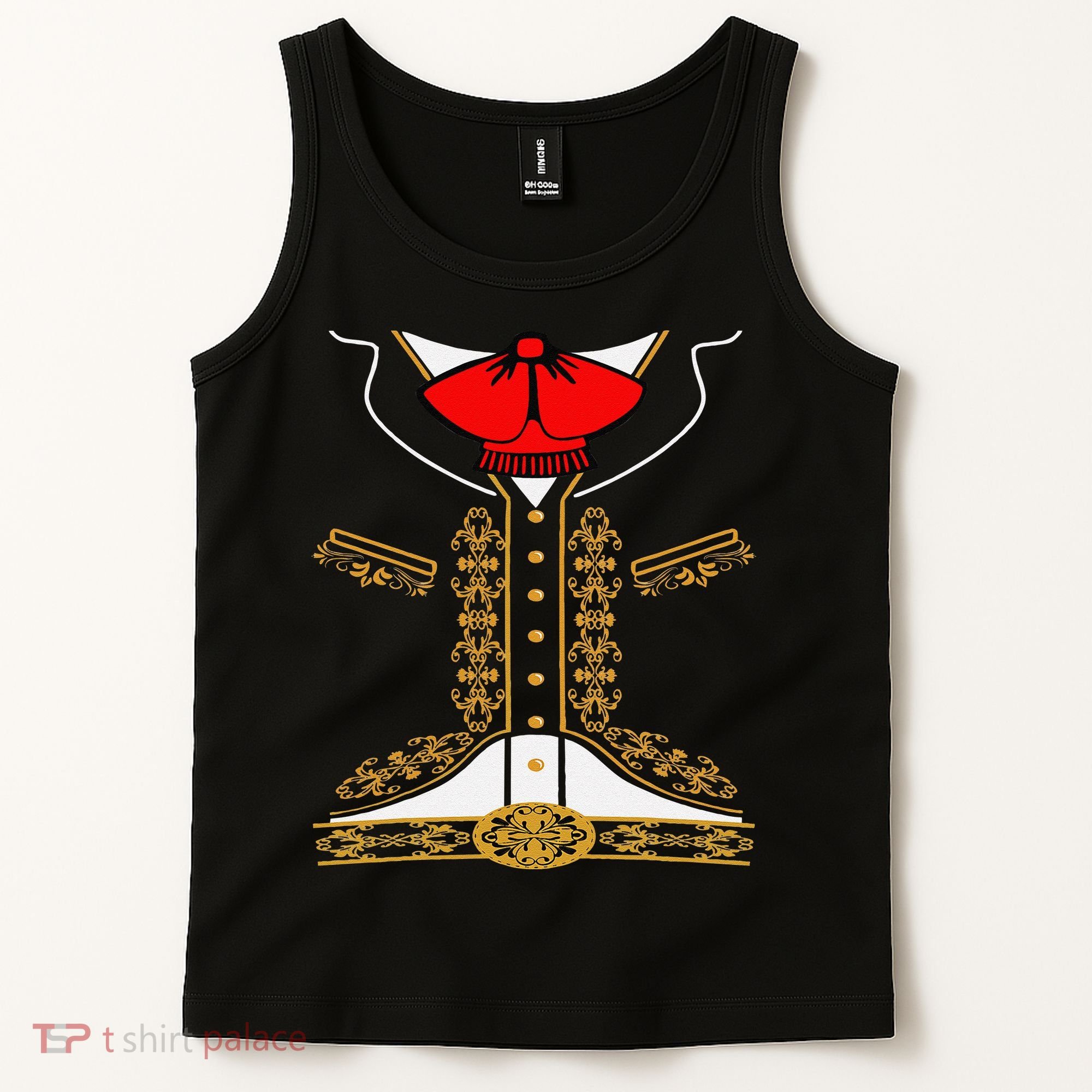 Mariachi Charro Mexican Costume For Cinco De Mayo Halloween Tank Top
