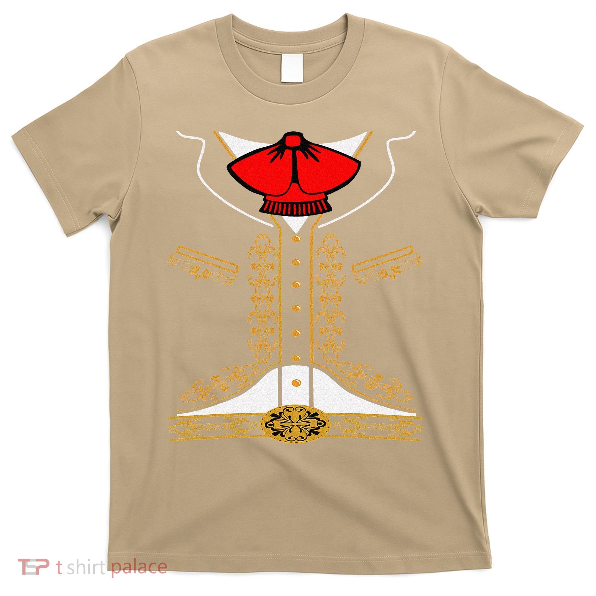 Mariachi Charro Mexican Costume For Cinco De Mayo Halloween T-Shirt