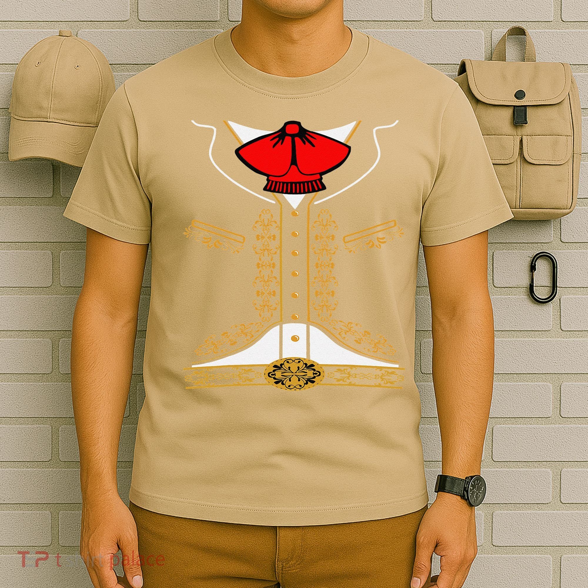 Mariachi Charro Mexican Costume For Cinco De Mayo Halloween T-Shirt