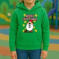 Merry Cryptomas Kids Hoodie thumb 3