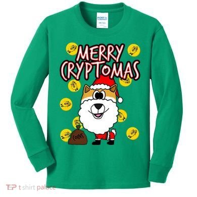 Merry Cryptomas Kids Long Sleeve Shirt