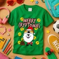 Merry Cryptomas Kids T-Shirt thumb 3