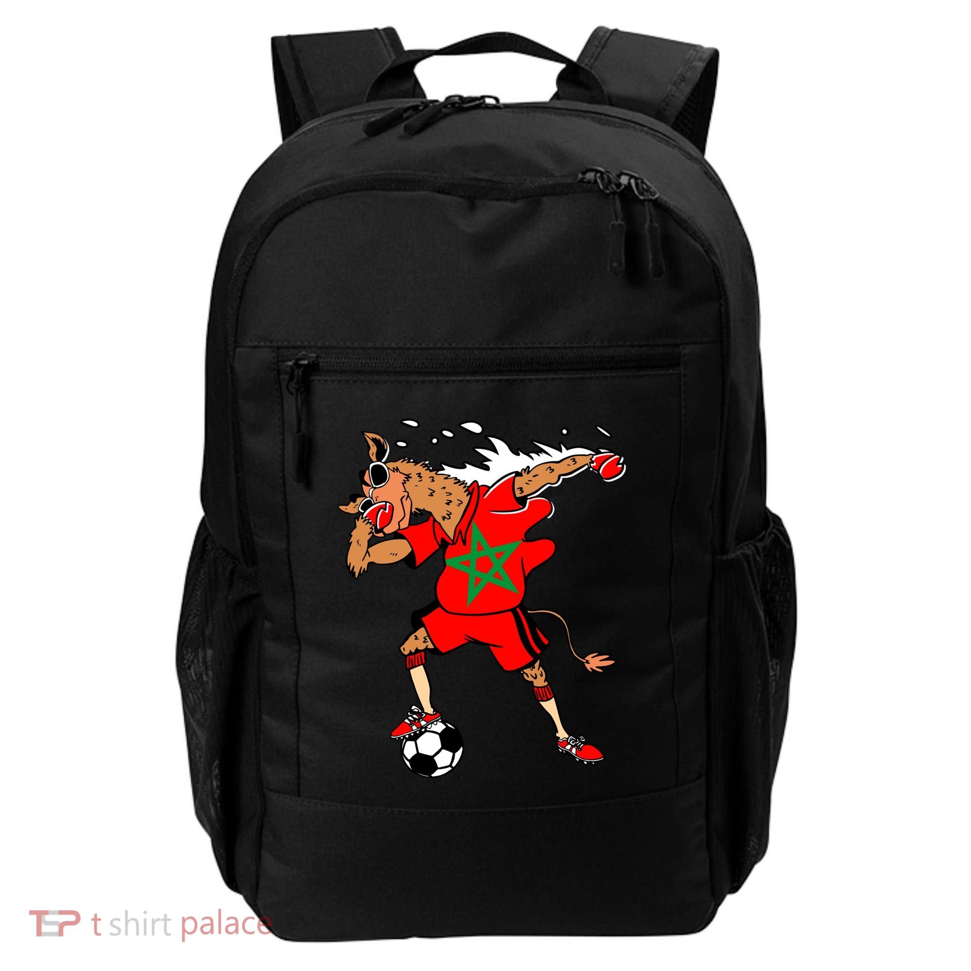 Moroccan Camel Morocco Flag Soccer Rabat Football Player Great Gift Backpack