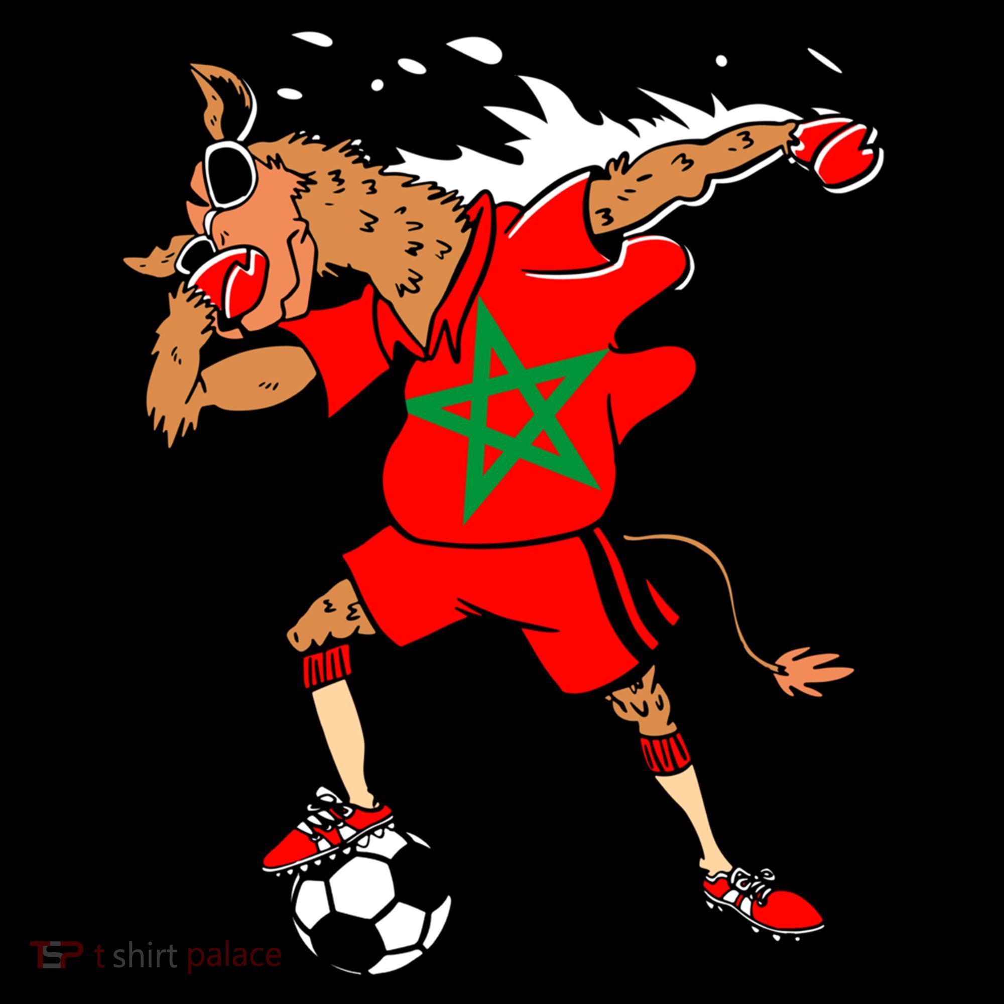 Moroccan Camel Morocco Flag Soccer Rabat Football Player Great Gift Coffee Mug