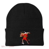 Moroccan Camel Morocco Flag Soccer Rabat Football Player Great Gift Beanie thumb 0
