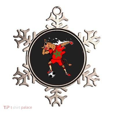 Moroccan Camel Morocco Flag Soccer Rabat Football Player Great Gift Ornament