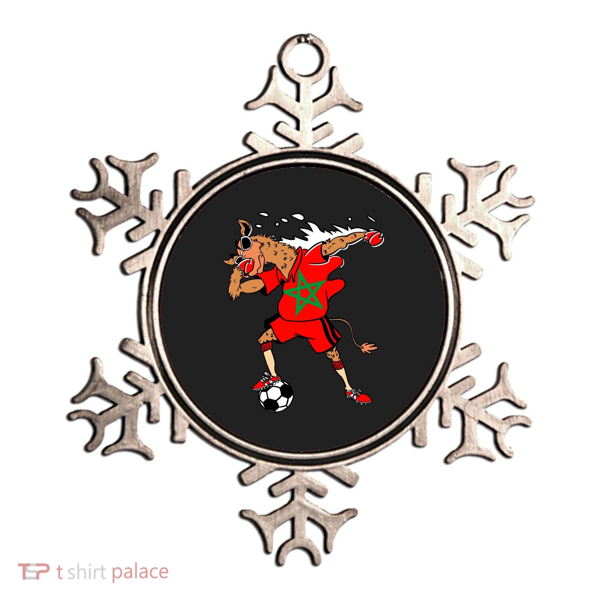 Moroccan Camel Morocco Flag Soccer Rabat Football Player Great Gift Ornament