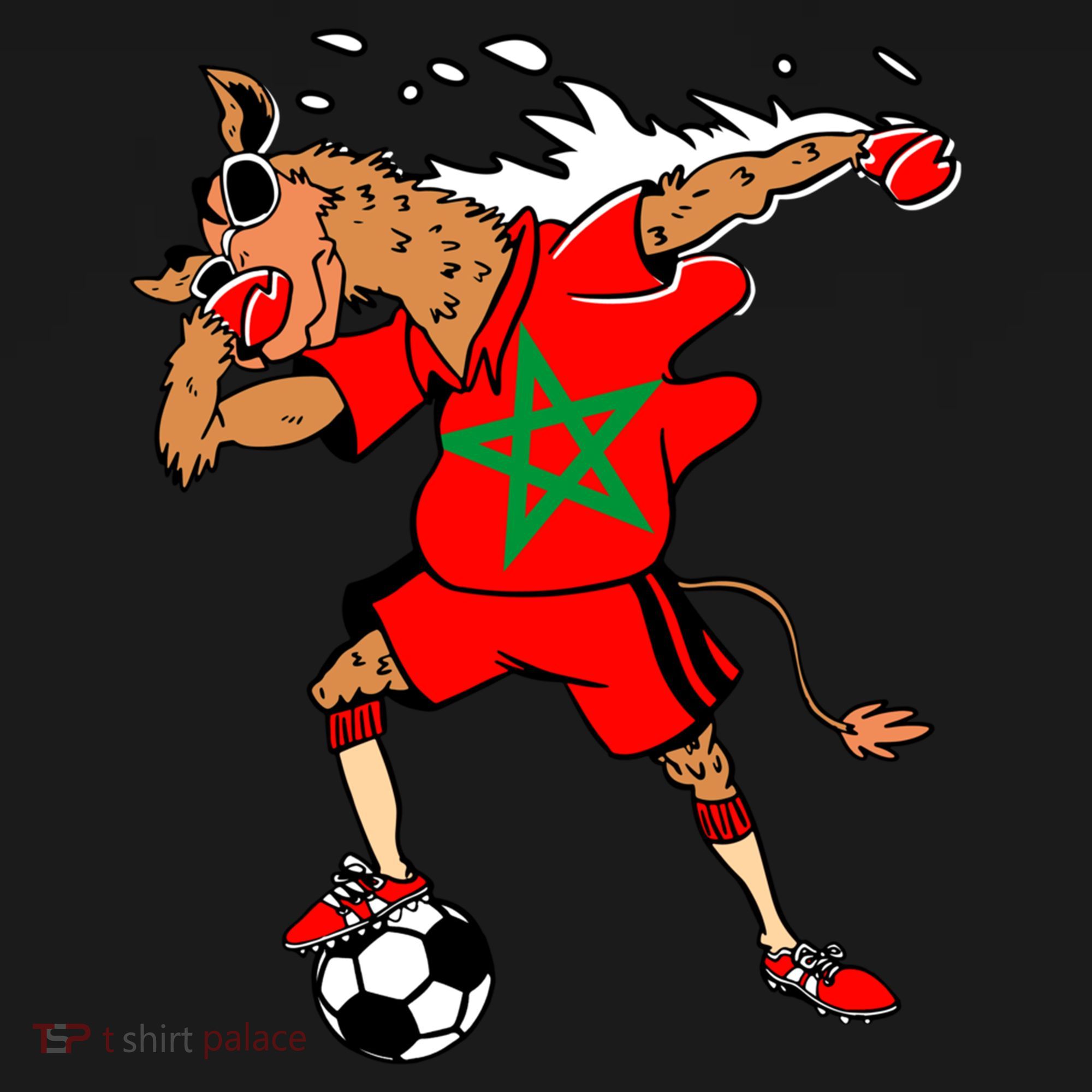 Moroccan Camel Morocco Flag Soccer Rabat Football Player Great Gift Ornament