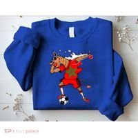 Moroccan Camel Morocco Flag Soccer Rabat Football Player Great Gift Sweatshirt thumb 2