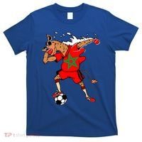 Moroccan Camel Morocco Flag Soccer Rabat Football Player Great Gift T-Shirt thumb 0