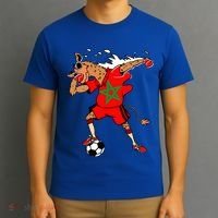 Moroccan Camel Morocco Flag Soccer Rabat Football Player Great Gift T-Shirt thumb 3