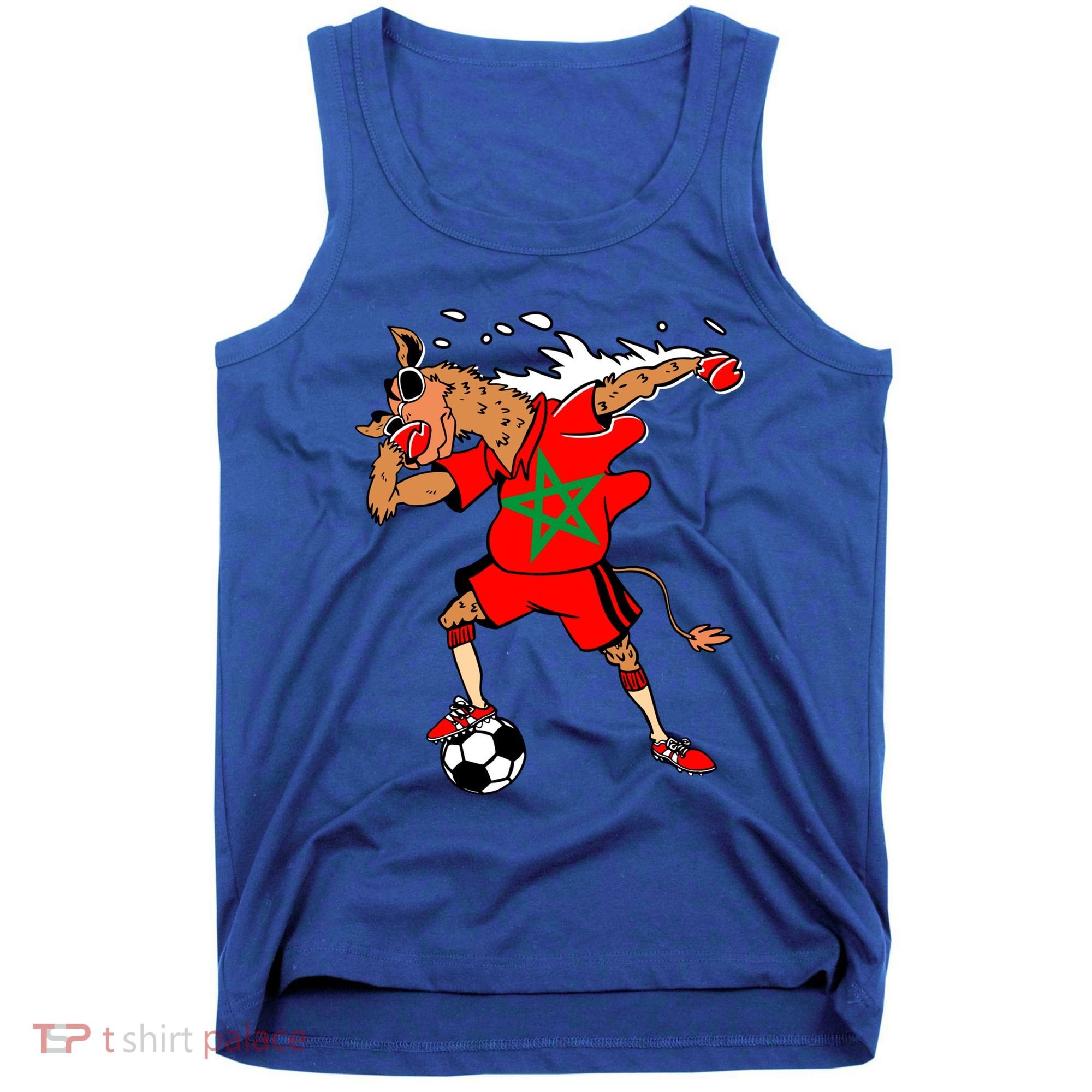 Moroccan Camel Morocco Flag Soccer Rabat Football Player Great Gift Tank Top