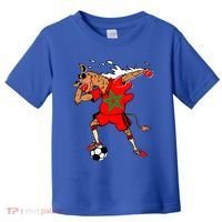 Moroccan Camel Morocco Flag Soccer Rabat Football Player Great Gift Toddler T-Shirt thumb 0