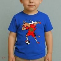 Moroccan Camel Morocco Flag Soccer Rabat Football Player Great Gift Toddler T-Shirt thumb 2