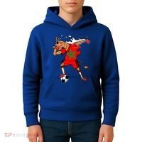 Moroccan Camel Morocco Flag Soccer Rabat Football Player Great Gift Kids Hoodie thumb 4