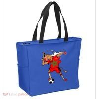 Moroccan Camel Morocco Flag Soccer Rabat Football Player Great Gift Tote Bag thumb 2