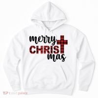 Merry Christ Mas Jesus Birthday Christmas Hoodie thumb 0