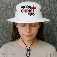 Merry Christ Mas Jesus Birthday Christmas Bucket Hat thumb 3