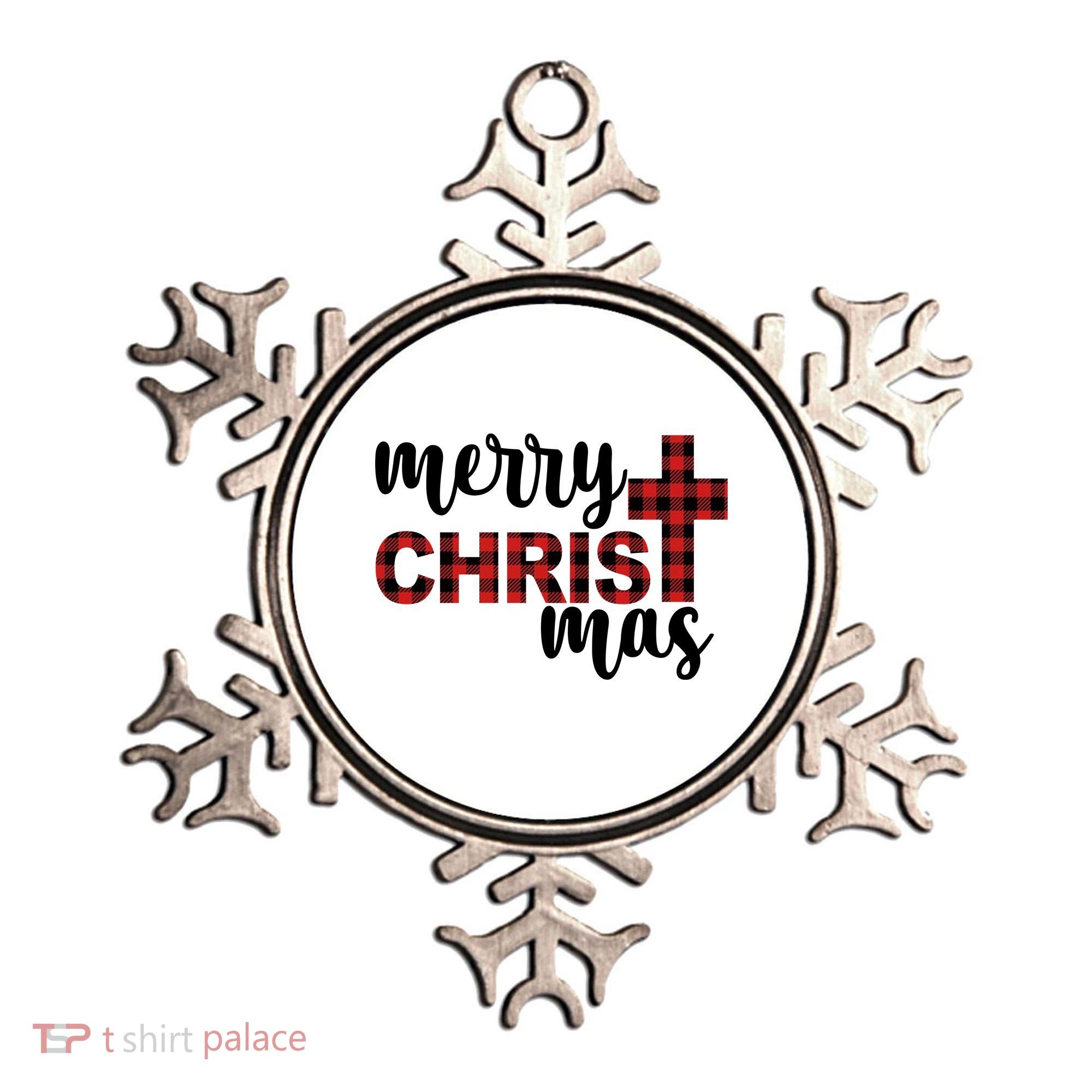 Merry Christ Mas Jesus Birthday Christmas Ornament