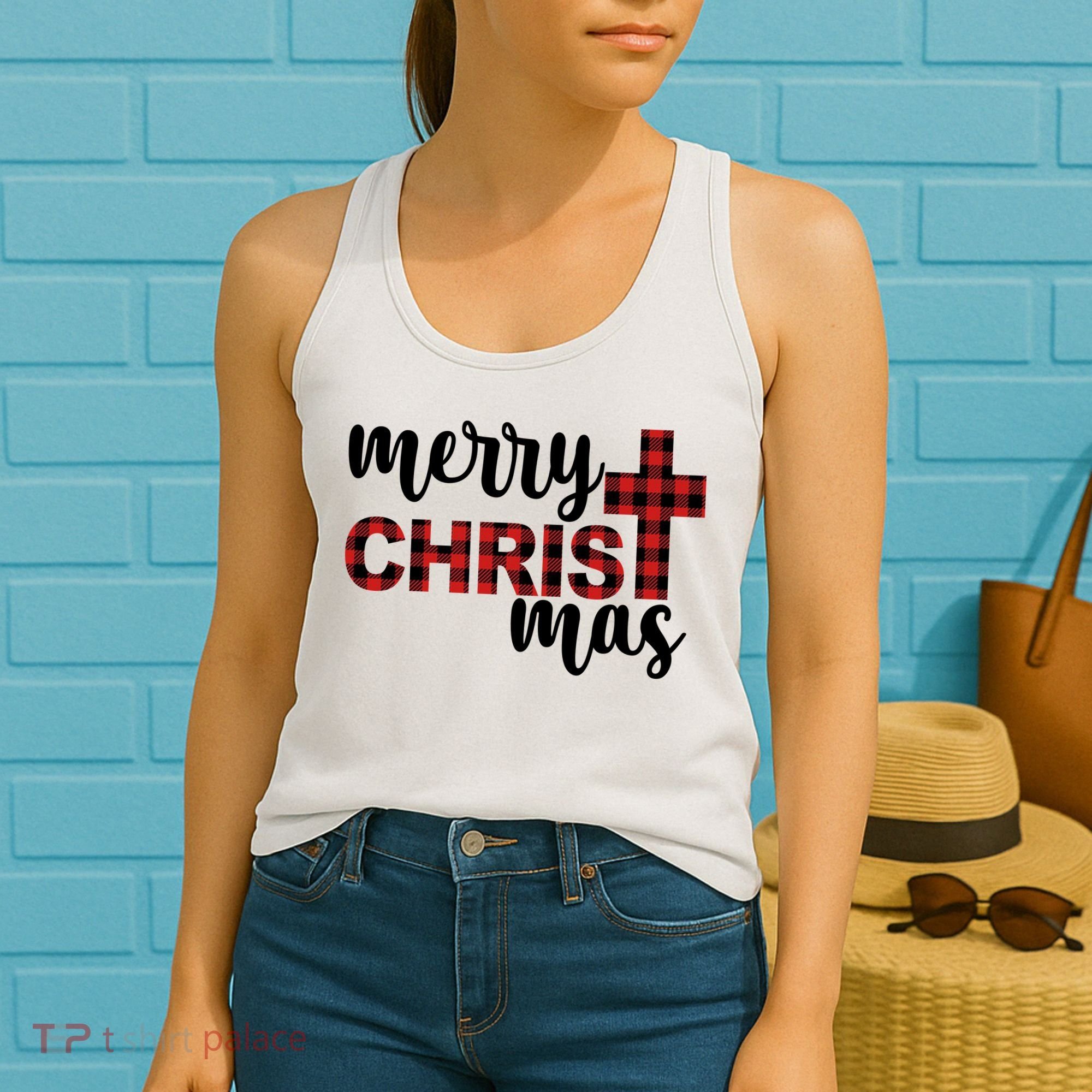 Merry Christ Mas Jesus Birthday Christmas Women's Tank Top