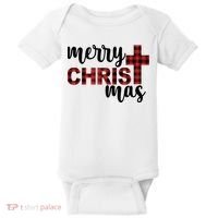 Merry Christ Mas Jesus Birthday Christmas Baby Bodysuit thumb 0