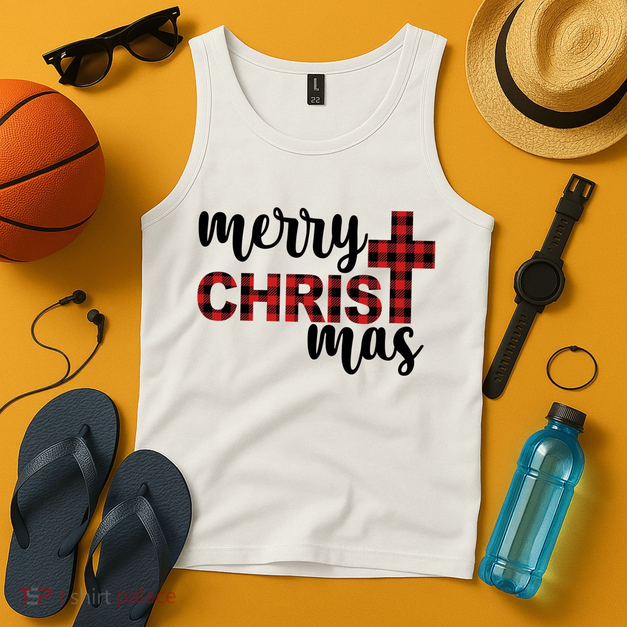 Merry Christ Mas Jesus Birthday Christmas Tank Top