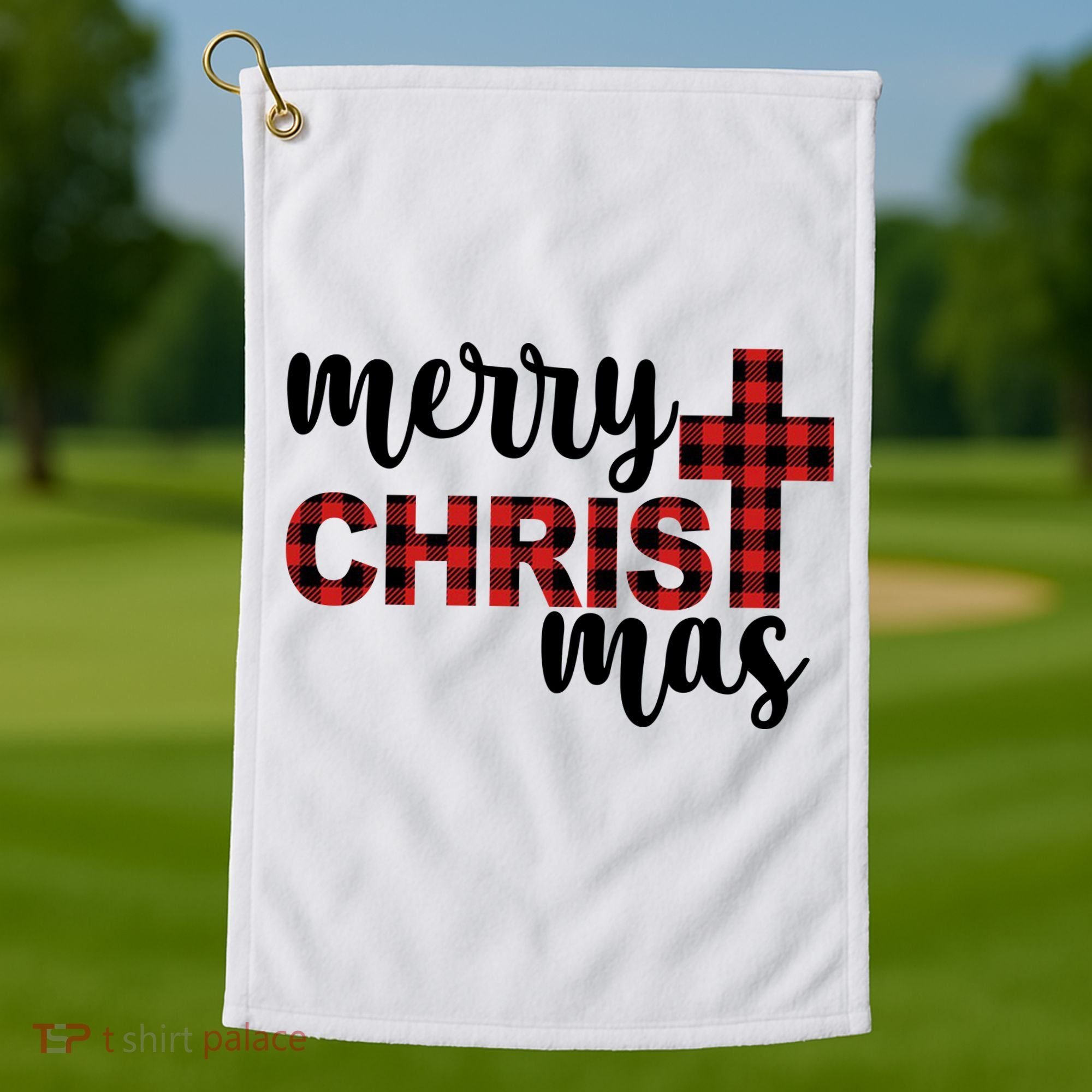 Merry Christ Mas Jesus Birthday Christmas Golf Towel