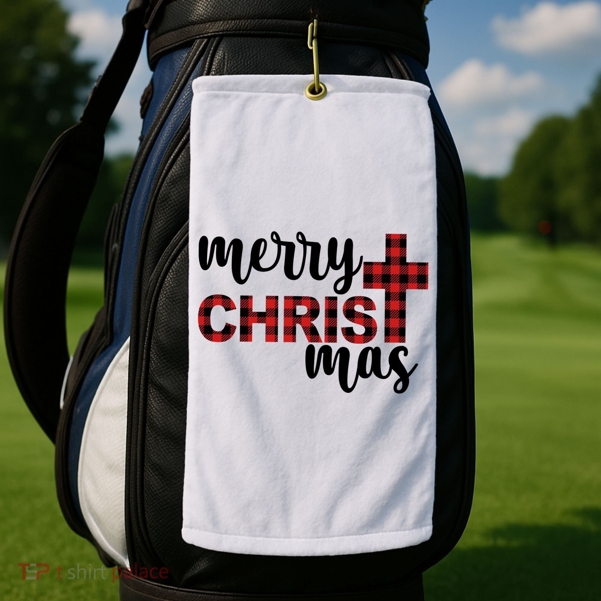 Merry Christ Mas Jesus Birthday Christmas Golf Towel