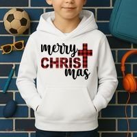 Merry Christ Mas Jesus Birthday Christmas Kids Hoodie thumb 2