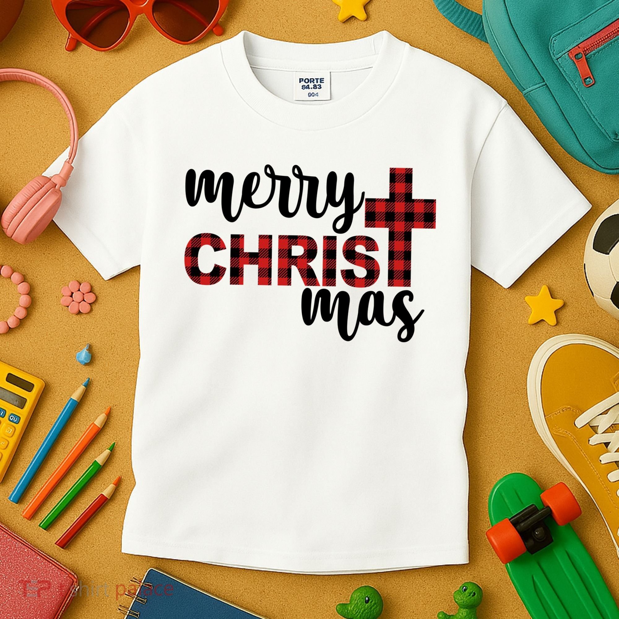 Merry Christ Mas Jesus Birthday Christmas Kids T-Shirt