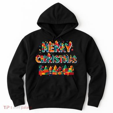 Merry Christmas Master Builder Building Bricks Blocks Lovers Hoodie