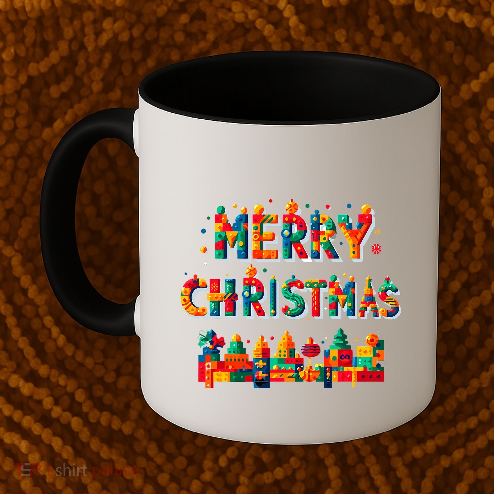 Merry Christmas Master Builder Building Bricks Blocks Lovers Coffee Mug