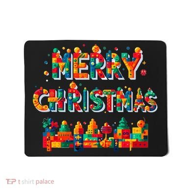 Merry Christmas Master Builder Building Bricks Blocks Lovers Mousepad