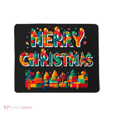 Merry Christmas Master Builder Building Bricks Blocks Lovers Mousepad