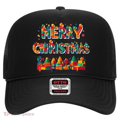 Merry Christmas Master Builder Building Bricks Blocks Lovers Hat